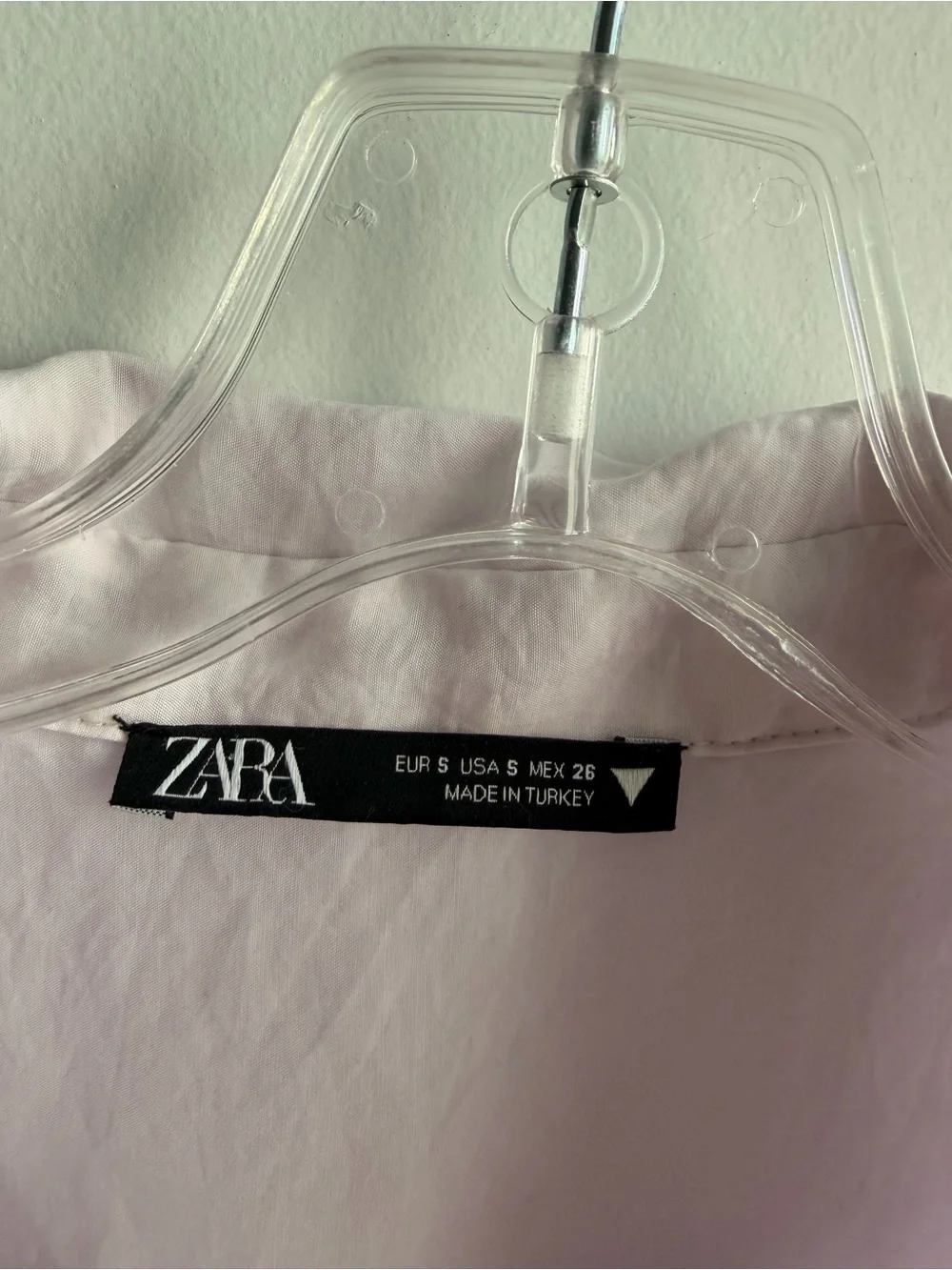 Zara Soft Lavender Short-Sleeve Shirt - Picture 2 of 3